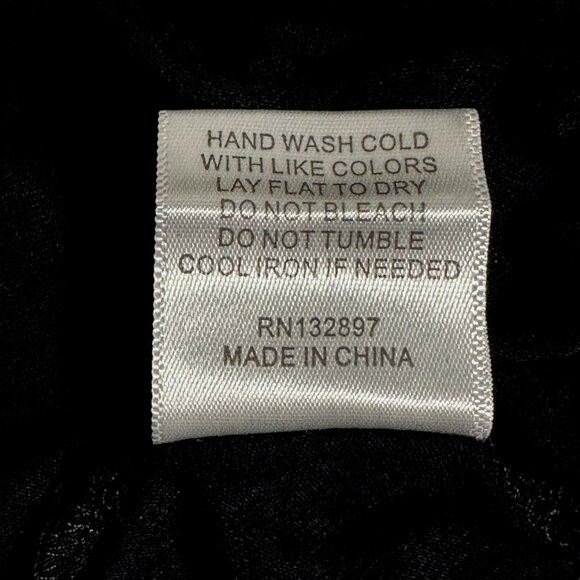 Gothic Crochet Lace Scoop Neck Cap Sleeve Black Top M – Witchy Chic Romantic - Picture 6 of 6